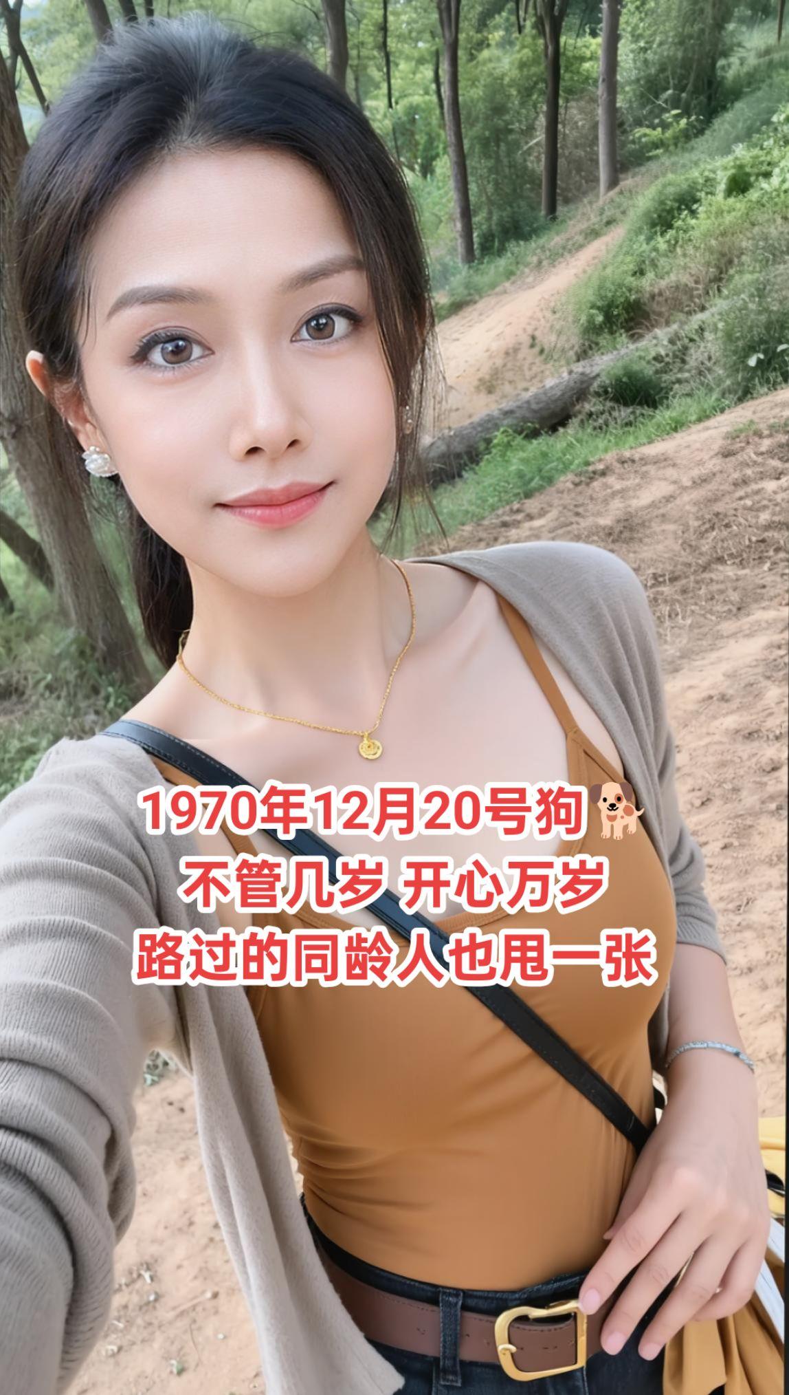 #抖音ai创作 1970年狗,55周岁,不管几岁,只要皱纹不长进心里,永远十八岁,祝70后的我们无病无灾,健康快乐每一天@抖音小助手