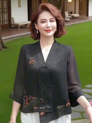 #新中式国风穿搭 #时尚妈妈装 #洋气减龄 #时髦穿搭 #时尚女装穿搭