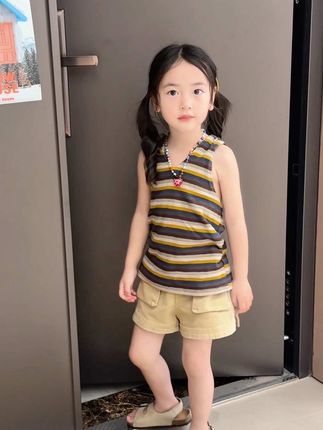 不需要做满分小孩,我只要你快乐就好~#萌娃穿搭 #夏季穿搭 #潮童穿搭 #生女儿就是用来打扮的 #今天穿搭