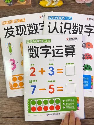 适合幼儿园3~6岁孩子的#数感启蒙 、题型全面、由浅入深,彩图插画,简单易懂,孩子也感兴趣、每天两页,提高孩子#数学思维#幼儿园数学 #中班#大班