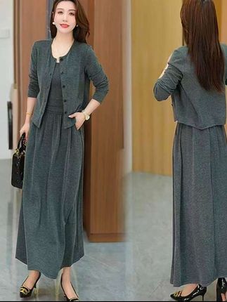 早秋新款时尚三件套裙子套装#套装裙#高级感穿搭#约会穿搭#今日穿搭