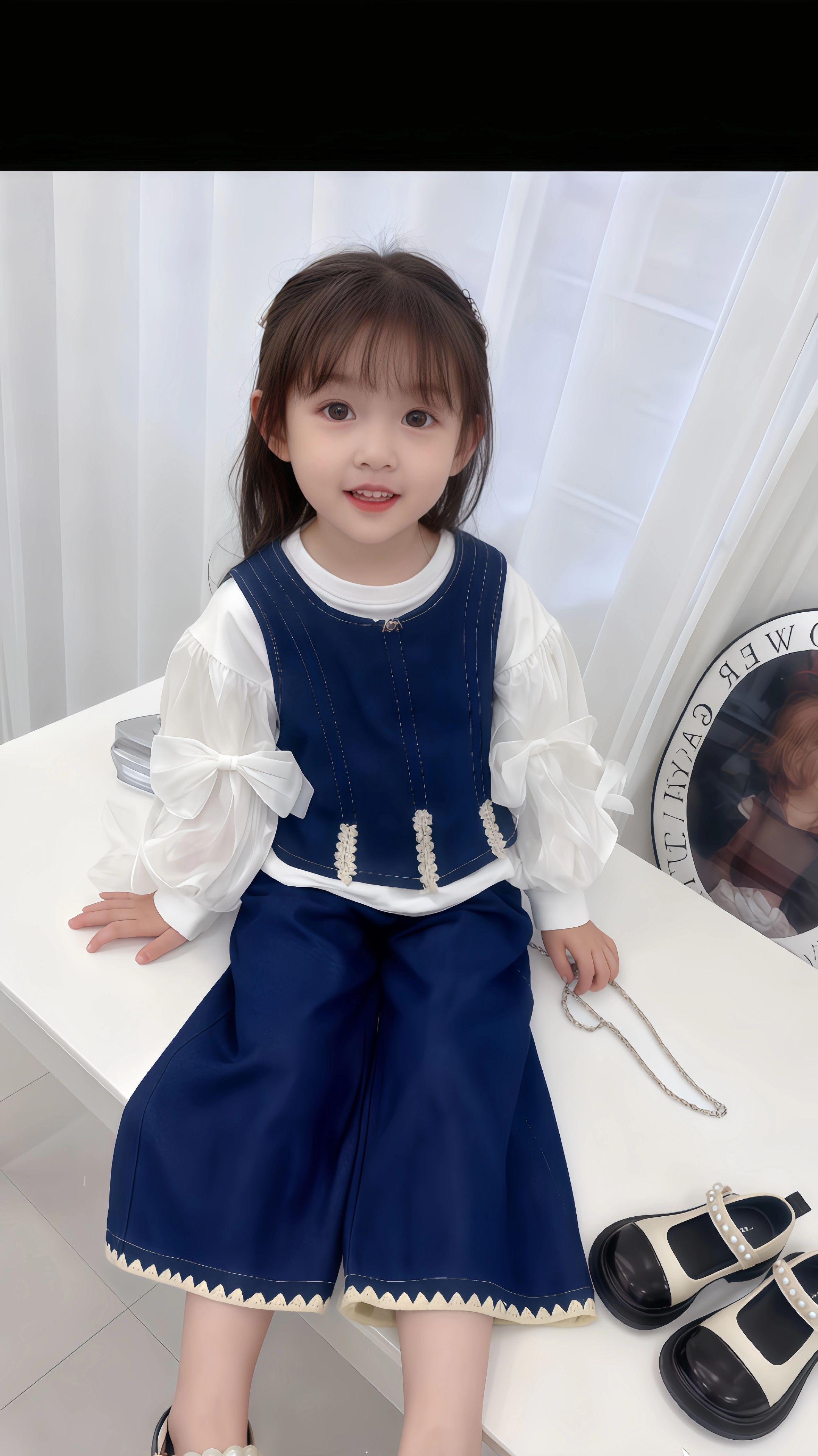 #女宝穿搭 #妈妈的世界很小里面装满了你 #洋气牛仔三件套