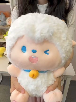 好朋友 这个是真喜欢 我们一人一个 谢谢!#玩偶 #懒羊羊#也太可爱了吧 #毛绒公仔#礼物