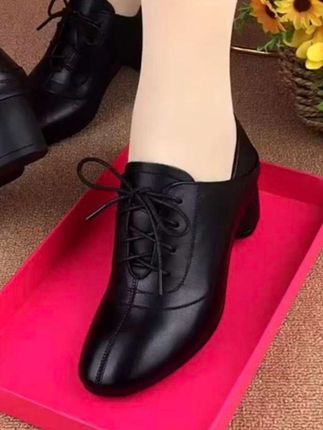 女士软皮春季皮鞋#真皮断码舞蹈鞋#时尚新款女士皮鞋跳舞鞋