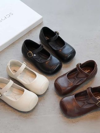 #女童皮鞋#软底儿童单鞋#女宝单鞋#小女孩黑色玛丽珍鞋子@巨量千川