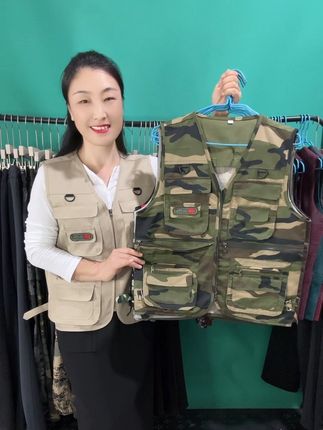 秋款多兜大口袋马甲