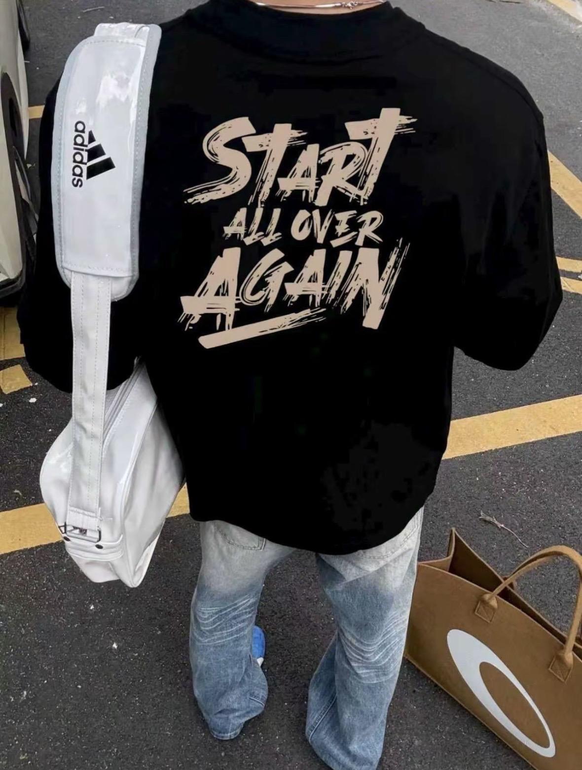 潮流百搭重磅纯棉长袖T恤。#潮流百搭 #男生穿搭 #帅就完事了