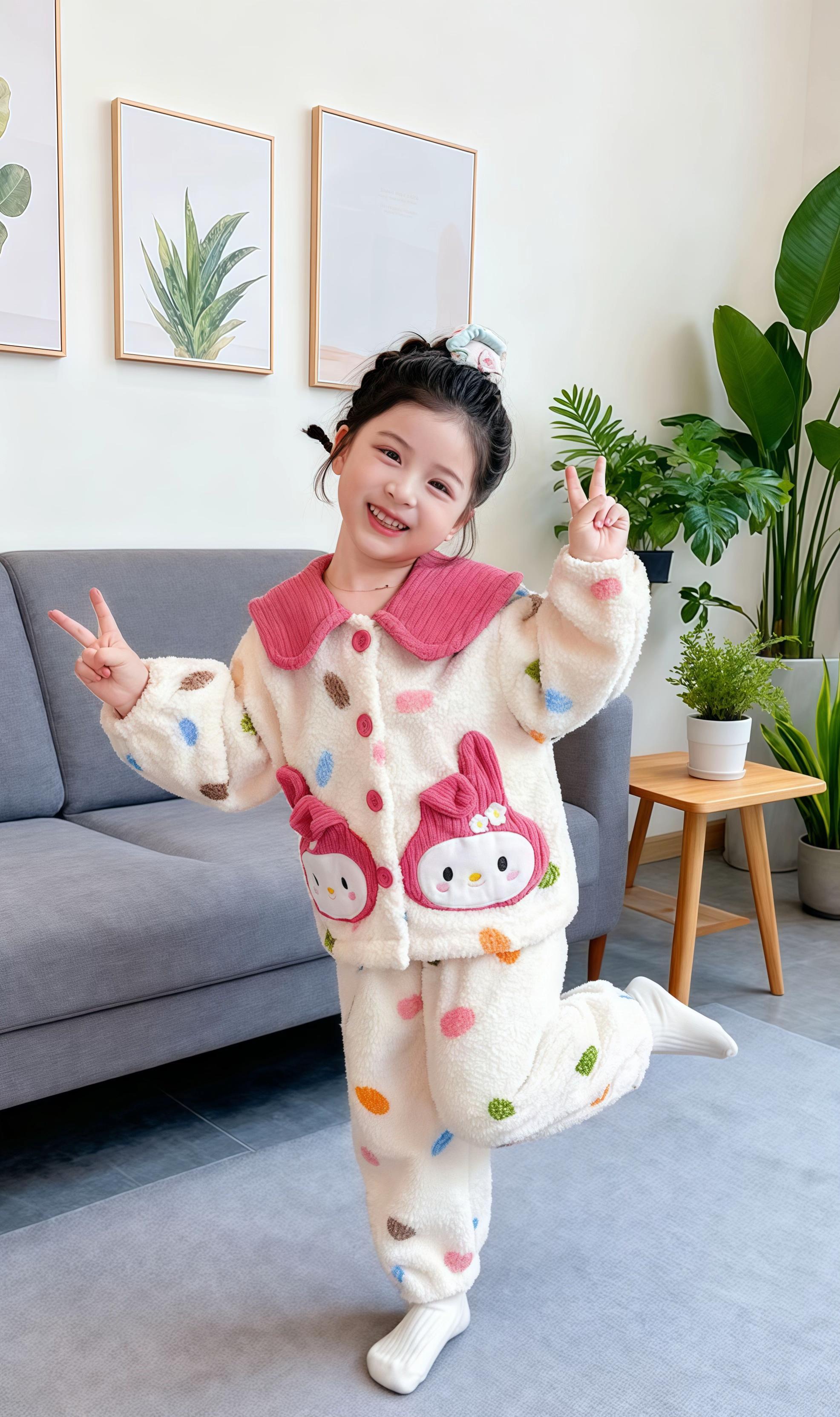 #女童家居服睡衣 #秋款穿搭 #骗你生女儿 #面料柔软舒适 #可爱
