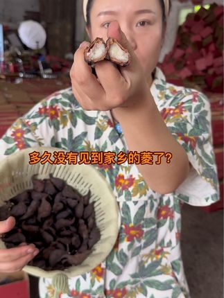 家乡的老菱角 #优质农产品 #我的乡村生活 #家乡特产 #口感特别好