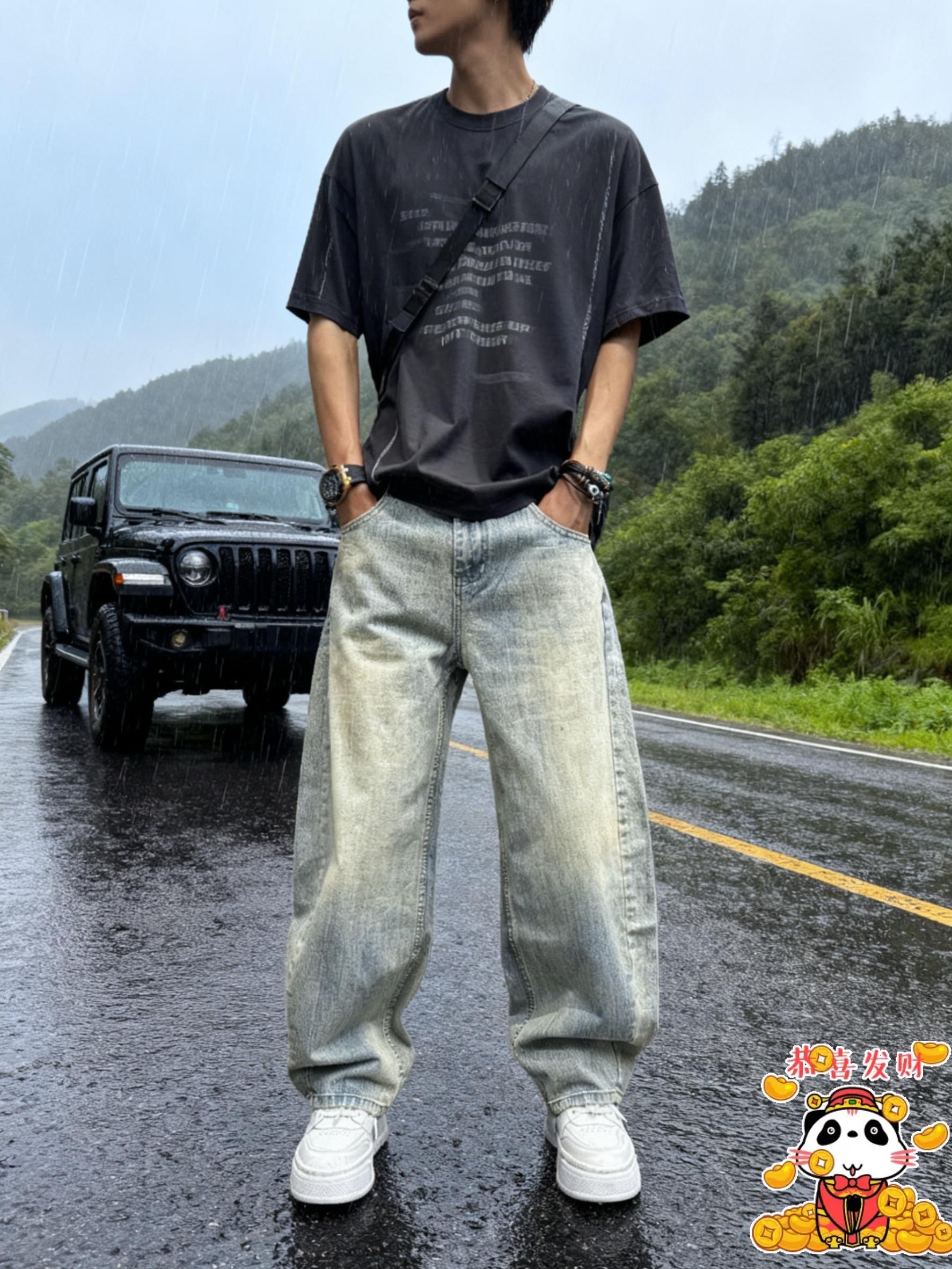 #男人不用太帅像爷们就行#早秋不费力显贵穿搭#男生不出错的秋季穿搭指南 #男士牛仔裤#男生秋日有效穿搭