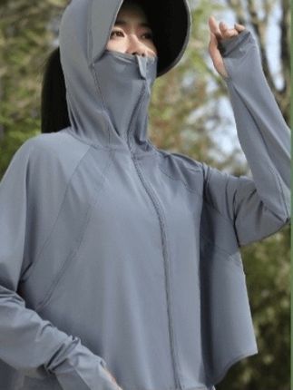 冰丝防晒衣女防紫外线披肩连帽薄款短款户外斗篷款防晒服骑车外穿#辛巴 #防晒衣 #防晒衣推荐 #防晒衣分享 #防晒衣外套