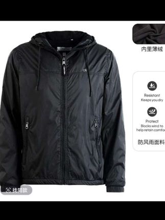 卡尔文·克雷恩CK男士连帽休闲加绒防风外套春秋夹克#高级感穿搭 #高端品质 #高档大气上档次 #时尚
