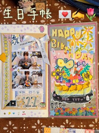 🎂写生日手帐!给自己最好的祝福㊗️(又进化了!
#手帐打卡 #生日快乐 #手帐排版 #给你看看我的手帐 #自制