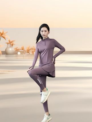 #秋季晨跑速干健身服#运动穿搭 #健身穿搭 #原创视频 #气场全开