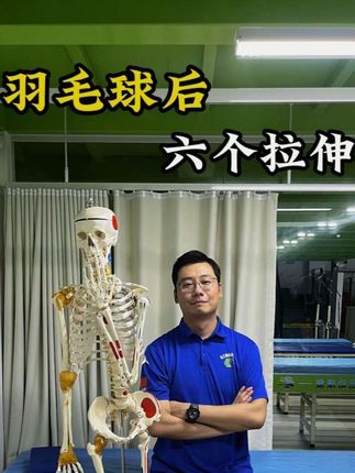 六个适合打完羽毛球后做的拉伸动作!#羽毛球 #拉伸 #放松动作 #运动后怎么拉伸 #锻炼