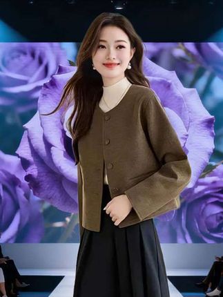 小个子气质短款外套#早秋穿搭公式来了#如果上班都穿流光高智风 #早秋不费力显贵穿搭 #微胖女生怎么穿出早秋氛围感#高个子女生的早秋穿搭@巨量千川