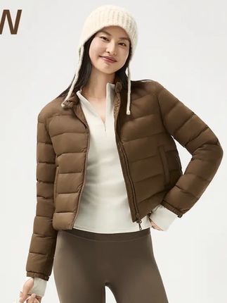 S&W速惟立领正肩袖拉链女短款户外休闲保暖秋冬羽绒防泼水 1336#简约穿搭 #休闲减龄穿搭 #羽绒服 #不挑年龄不挑身材 #穿出自己的风格