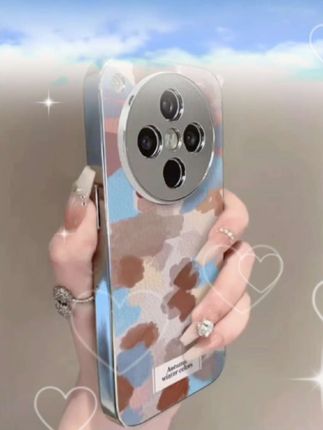 全包摄像头适用于oppofindx8手机壳新款晕染笔刷电镀小羊皮findx6