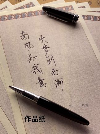 作品纸 练了这么久的字,是时候在这种作品纸上展示一下自己了!#练字 #作品纸 #蒙肯纸