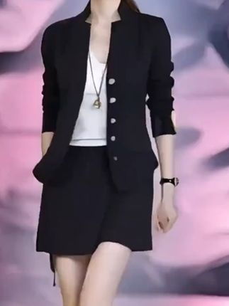2025韩系新款设计感高级螺纹百搭修身显瘦上衣LK2505781#百搭上衣 #显瘦穿搭 #半身裙 #穿出高级感 #西装外套