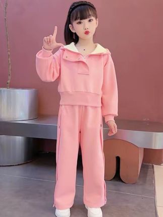 女童运动套装2025年春秋新款韩版时尚中大童网红时髦连帽卫衣#上热搜 #女童运动套装 #韩版时尚穿搭 #连帽卫衣套装 @抖音小助手