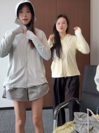 视频同款户外遮阳冰丝防晒衣 双向拉链 背后透气网孔 面料柔软亲肤百搭好穿好看#防晒衣 #防晒 #防晒衣推荐