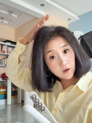 头发少细软扁塌少,就用这个垫发根神器,垫它,垫完就像你天生头发那么多一样#垫发根神器