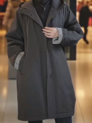 2025年冬季新款百搭休闲大码洋气加厚棉服外套#外套穿搭 #大衣穿搭 #大衣外套 #气质外套 #韩版风衣