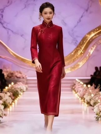 喜婆婆婚宴礼服#喜结良缘 #喜庆