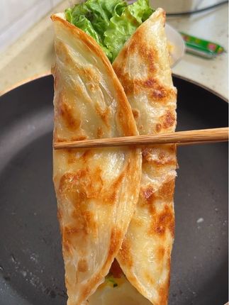 手抓饼 #妈呀太香了 #早餐饼 #手抓饼 #好吃到停不下来 #大人孩子都爱吃