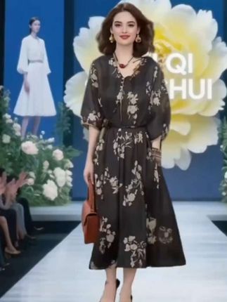 2025夏季新款民族风印花连衣裙,将复古美学与现代剪裁巧妙融合。精选透气面料,挺括垂坠间勾勒出宽松A字廓形,轻松藏住腰腹赘肉,显瘦不挑身材。 裙身铺满匠心手绘印花,汲取多国民族元素灵感,撞色灵动又不失雅致。圆领设计衬得脖颈纤长,及膝长度露出纤细小腿,行走间裙摆摇曳生姿。 无论是日常通勤还是度假出游,搭配草帽或复古凉鞋,都能轻松穿出高阶时尚感,让你在夏日人群中自带焦点。#夏季穿搭 #夏天的味道 #夏季必备 #显瘦穿搭 @抖加🔥上热门🔥dou+🔥热点宝