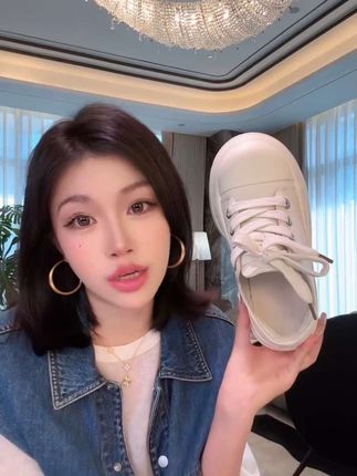 ME【奶乖厚底大头小白鞋】光面小牛皮厚底增高时尚休闲鞋子MESS6960#老杨的私服 #小白鞋 #显高显瘦显腿长 #百搭鞋子 #增高鞋