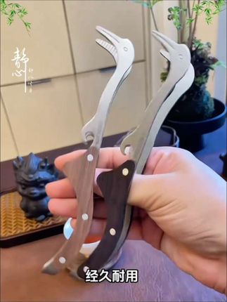 纯钛茶夹子家用茶具配件,茶道茶具茶夹茶杯夹茶道茶具配件#茶生活 #小物件 #茶夹