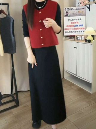 高品质醋酸羊毛半身裙2025新款加绒加厚高腰显瘦气质大摆半身裙