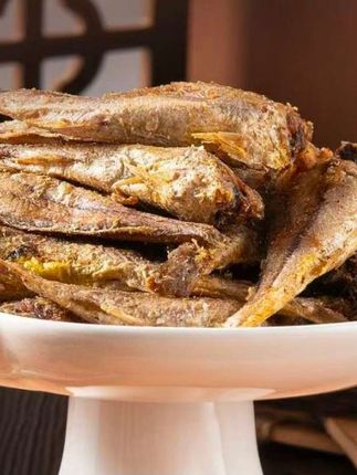 笑喔喔黄鱼酥香酥小黄鱼干嘎嘎脆开袋即食海味小吃鱼酥脆休闲零食#休闲零食#小黄鱼干#香酥小黄鱼干