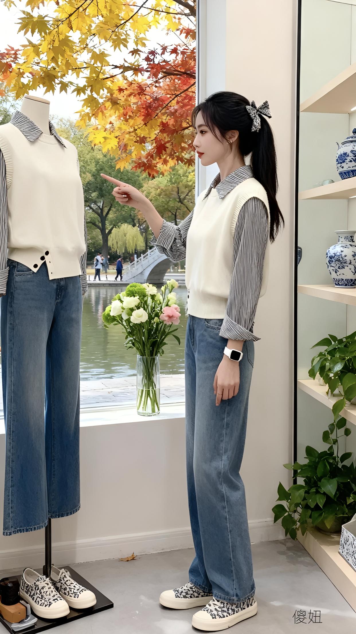 2025针织拼接假两件毛衣秋冬慵懒高级感。#晒晒我的秋日穿搭 #秋季日常实用穿搭思路分享 #秋日毛衣之宽松遮肉版 #秋款毛衣多种穿搭风格和技巧 #秋季都市硬核穿搭@DOU+上热门