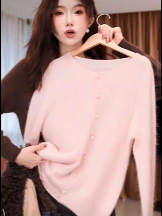 yiyiya.Guo艺艺吖秋冬新款常规针织百搭开衫长袖上衣090211SS52