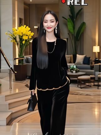 真的一眼就爱上了这款早秋名媛气质丝绒套装!纯黑丝绒质感高级又显贵,上衣和阔腿裤的金色花边点缀精致感拉满。上身优雅大气,丝绒的垂坠感显瘦又显高,轻松穿出天鹅颈与大长腿。不管是参加轻奢派对、高端下午茶,还是日常逛街通勤,都能让你成为焦点,妥妥的名媛范儿,早秋穿它绝绝子!#早秋高智感职场穿搭 秋季情侣氛围感穿搭 通勤穿搭如何摆脱土气感 #早秋贵气感穿搭 #素颜穿搭如何摆脱土气感 #初秋一周不重样穿搭 #秋季微胖穿搭测评