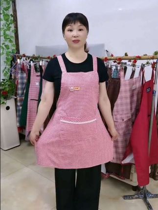 #围裙#时尚棉布围裙#面料柔软舒适 #厨房围裙
