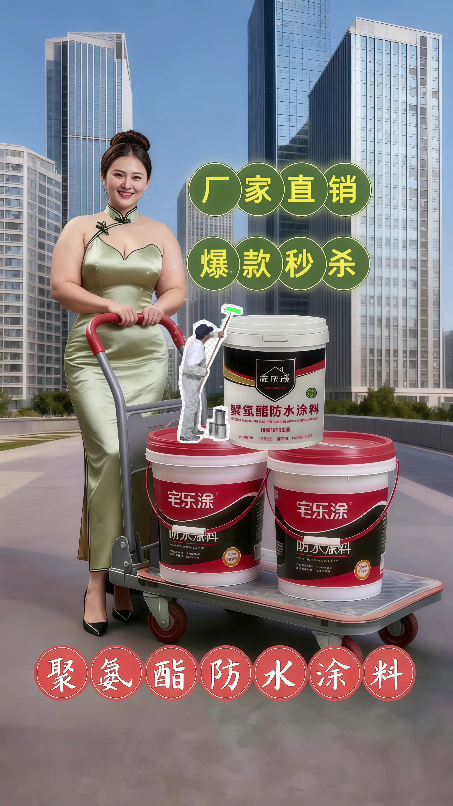 屋顶漏水不用愁!宅乐涂防水涂料来解忧✨ 还在为屋顶漏水辗转难眠?雨天家里变“小瀑布”、补了又漏?别担心!宅乐涂聚氨酯防水涂料,专治防水难题🔥 - 操作超轻松:无需调配,开盖直刷,像刷乳胶漆般简单,自己动手省人工费,新手也能当防水高手💪 - 防护超扎实:刷后快速成膜,烈日暴晒不开裂、寒冬低温不发脆,给屋顶加“金刚罩”,四季守护无恙❄️☀️ - 漏水全攻克:老屋顶裂缝渗水、新房防水施工,一桶全搞定,让漏水成为过去式👋 夫妻施工超惬意,新手上手无压力,省钱又省心,效果堪比专业团队!别等漏得“稀里哗啦”才着急💧 现在给屋顶穿“防水铠甲”,下单开启“滴水不漏”的安心生活! #防水好物 #屋顶补漏神器 #宅乐涂防水涂料