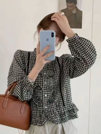 格子衬衫 超级百搭耐看!温柔又气质!#甜美穿搭 #韩系穿搭 #衬衫的多种穿法 #衬衣穿搭#格子衬衫