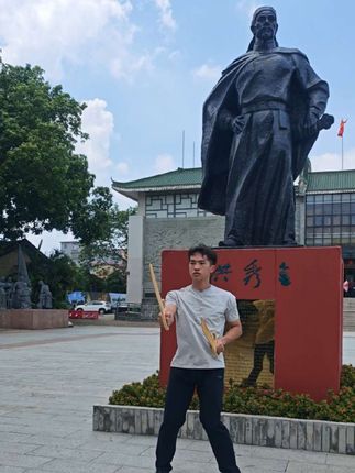 在天王面前试试,八斩刀十二散式自由刀法#咏春拳八斩刀#蝴蝶双刀#弘扬中华武术