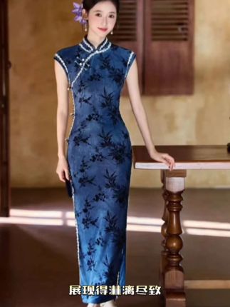 新中式弹力气质时尚旗袍#穿搭 #好物推荐🔥