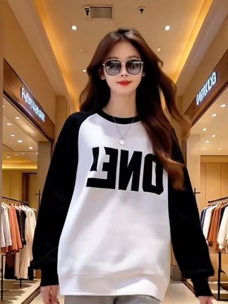 #小个子穿搭 #上衣#长袖#春秋款#穿搭 #卫衣穿搭