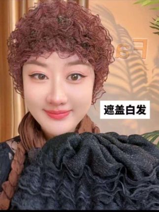 新款美人纱弹力蕾丝包头帽时尚款家居透气小帽遮白发收碎发层层帽 #遮白发帽 #假发帽 #网纱帽 #包头帽 #蕾丝帽