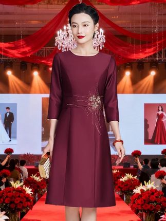 #妈妈婚宴礼服 #喜事 #我儿子结婚了 #百年好合幸福美满 #喜婆婆喜妈妈