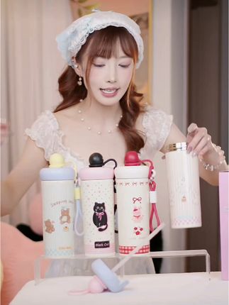 便携吸管保温杯#保温杯 #吸管杯 #水杯 #学生杯 #好东西一起分享
