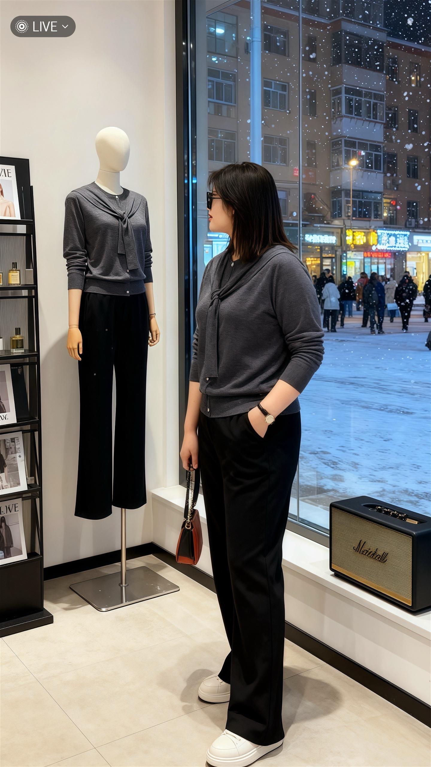 微胖姐妹遮肚子显瘦针织衫女秋季新款大码宽松百搭假两件开衫披肩上衣  姐妹们!这款秋季新款大码针织衫简直是遮肚神器🔥宽松版型轻松藏住小肚腩,假两件设计层次感满满,开衫披肩百搭又显瘦。柔软亲肤不挑身材,单穿内搭都好看,通勤约会都能hold住!微胖姐妹必入,轻松穿出时髦感~ @抖音小助手 @DOU+上热门 @DOU+小助手   #微胖穿搭 #遮肚显瘦 #大码女装 #秋季新款 #百搭针织衫