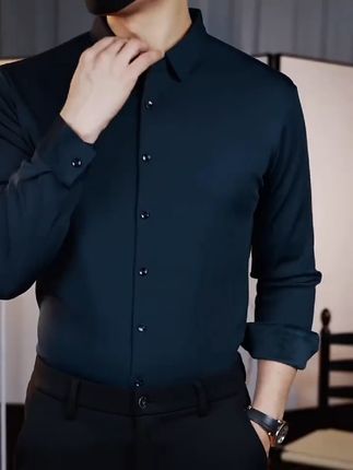 加绒加厚保暖衬衫男