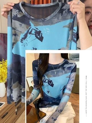 #大码女装 #遮肉显瘦 #打底衫 #长袖t恤 #秋季上新